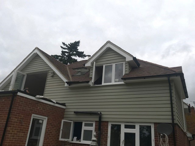 Bracken Blend Roof Tile - Rear After