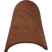 Baby Porch Ridge Clay Tile Fitting - red